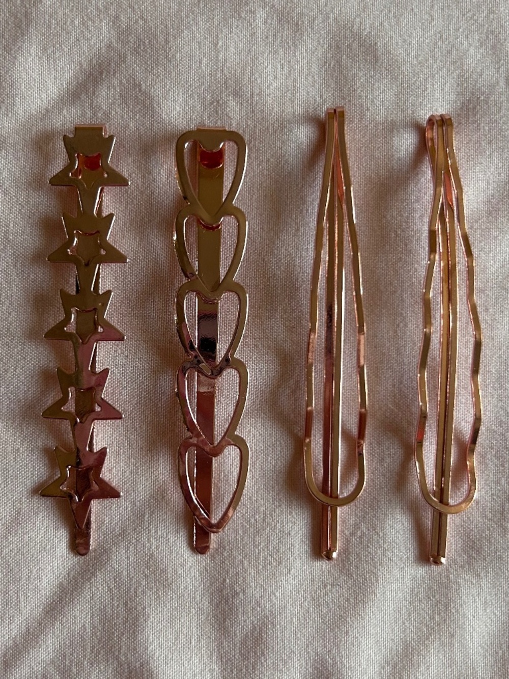 New! Rose Gold Hair Clips